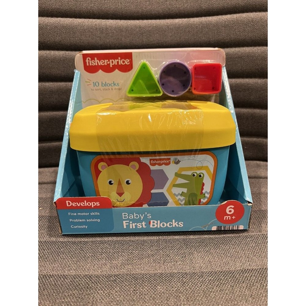 Fisher Price Babys First Blocks Educational Shape Learn Sort Problem Solving Toy